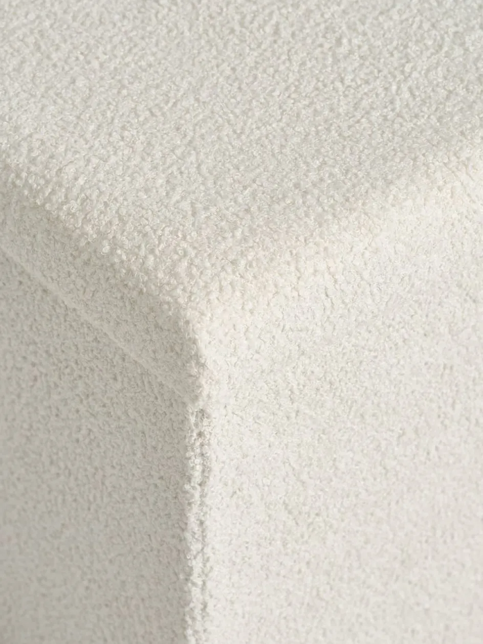 NYSTEDPouf NYSTED 38x38 a/rangement tissu teddy blanc cassé-JYSK Hot
