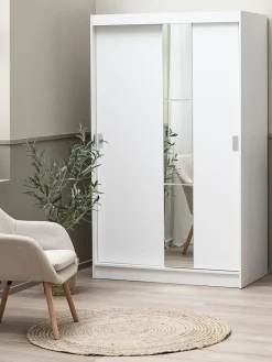 ODDERArmoire ODDER 120x201 2 portes coulissantes a/miroir-JYSK Outlet