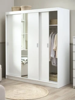 ODDERArmoire ODDER 179x201 3 portes coulissantes a/miroir-JYSK Outlet