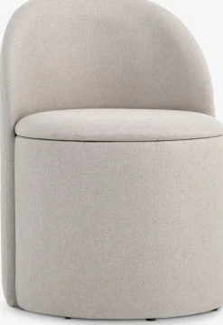 ODDUMFauteuil lounge ODDUM a/rangement tissu beige-JYSK