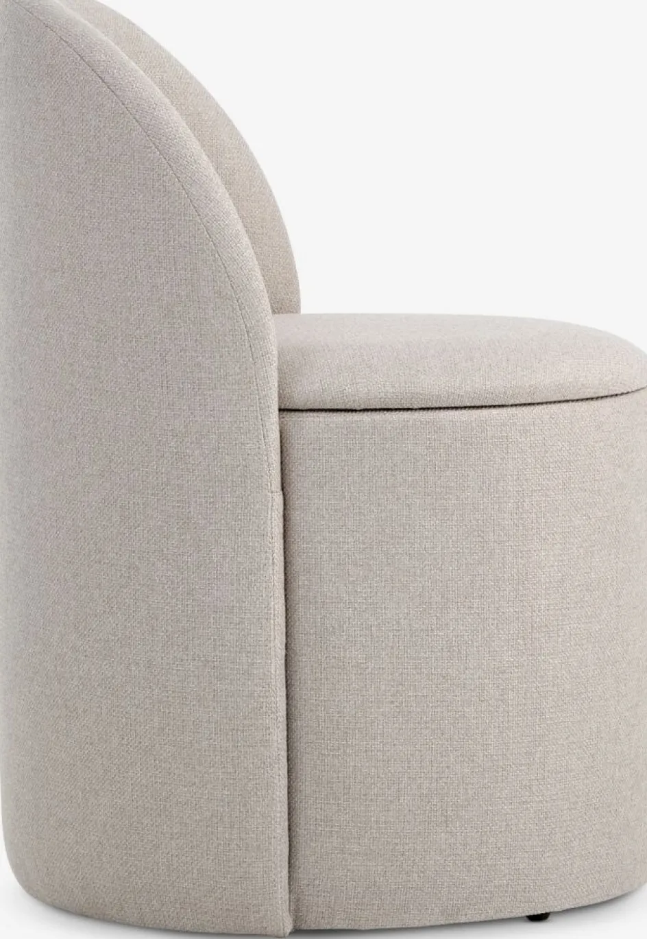 ODDUMFauteuil lounge ODDUM a/rangement tissu beige-JYSK
