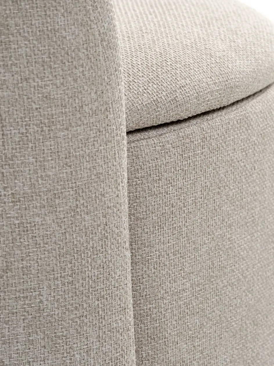 ODDUMFauteuil lounge ODDUM a/rangement tissu beige-JYSK