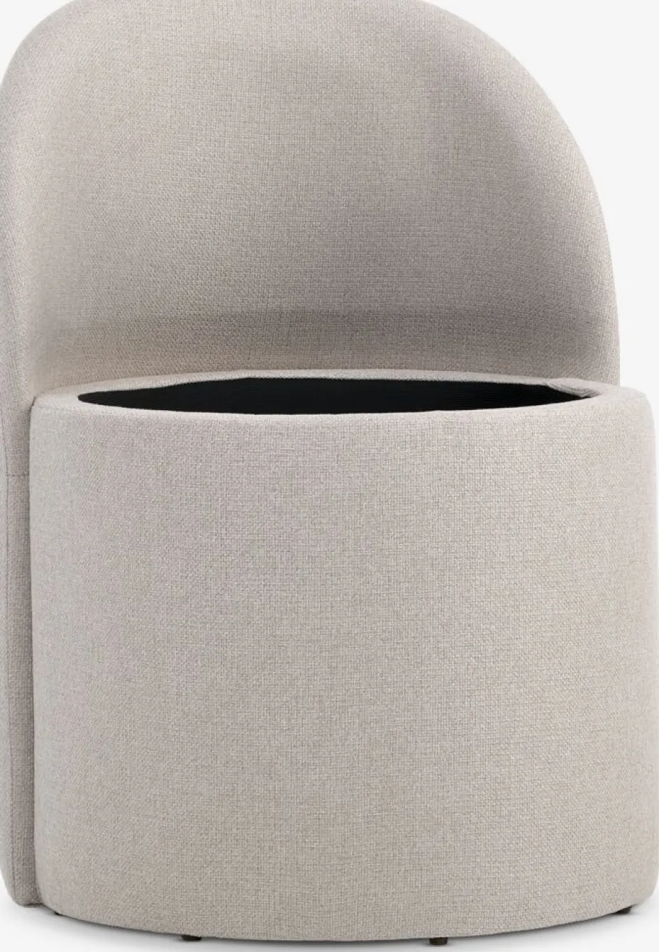 ODDUMFauteuil lounge ODDUM a/rangement tissu beige-JYSK