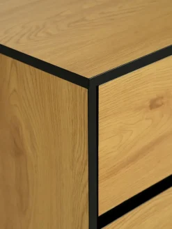 ODENSECommode 3 tiroirs ODENSE coloris chêne chaud/noir-JYSK New