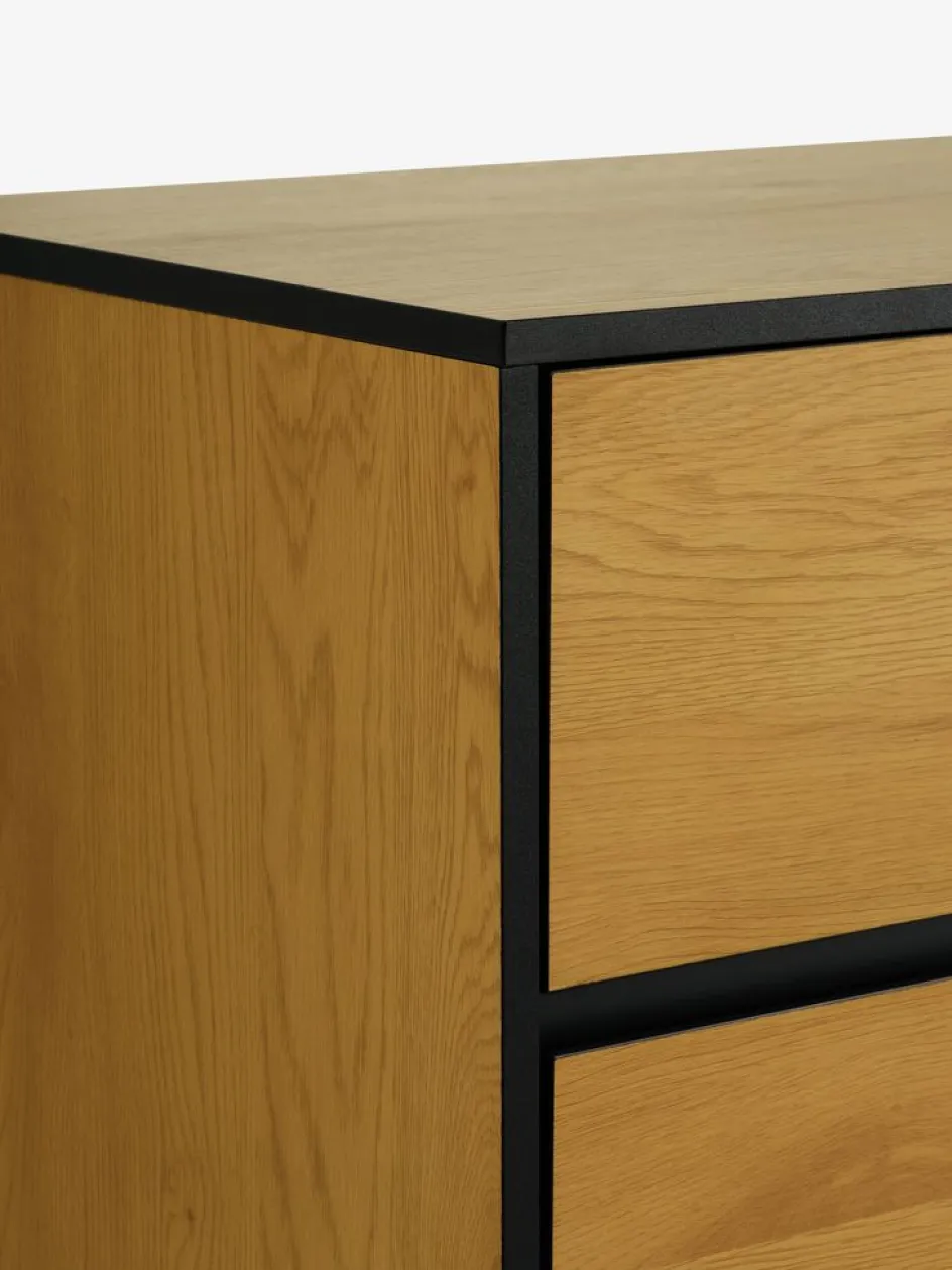 ODENSECommode 3+3 tiroirs ODENSE coloris chêne chaud/noir-JYSK Hot