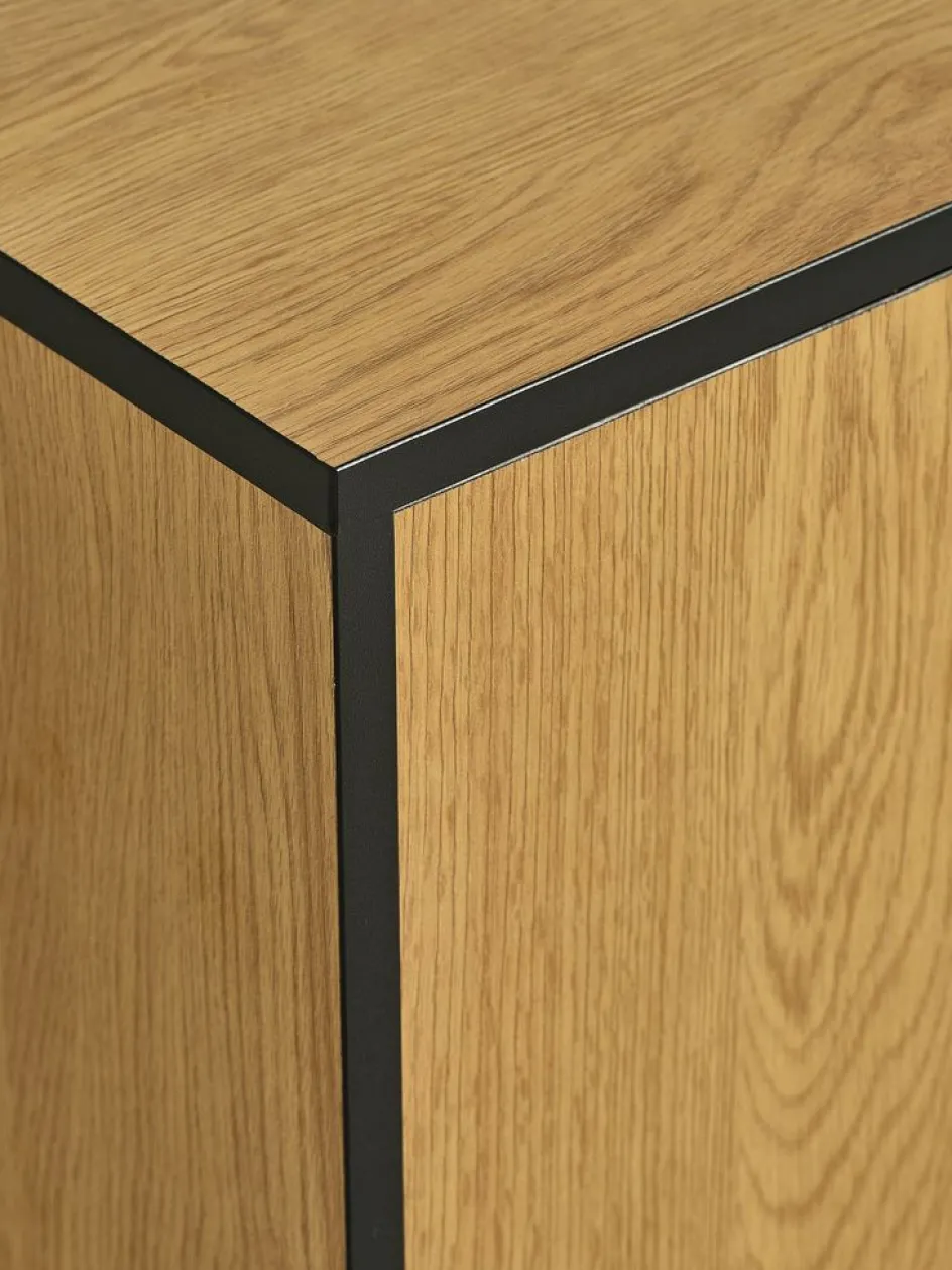 ODENSEMeuble TV ODENSE 2 portes 1 tiroir coloris chêne chaud/noir-JYSK Sale