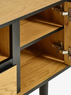 ODENSEMeuble TV ODENSE 2 portes 1 tiroir coloris chêne chaud/noir-JYSK Sale