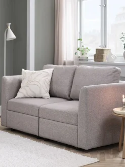 OKSBYCanapé modulable OKSBY 2pers. a/rangement tissu sable-JYSK New