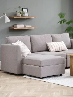 OKSBYModule canapé OKSBY accoudoir/dossier tissu sable-JYSK New