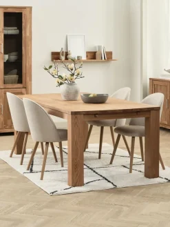 OLDE + THORUPOLDE L200 table chêne naturel + 4 THORUP chaises beige-JYSK New