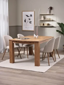 OLDE + THORUPOLDE L160 table chêne naturel + 4 THORUP chaises beige-JYSK Online