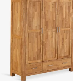 OLDEArmoire OLDE 169x200 3 portes 2 tiroirs chêne naturel-Royal Oak