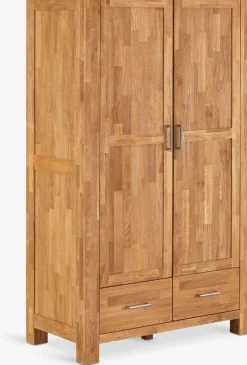 OLDEArmoire OLDE 120x200 2 portes 2 tiroirs chêne naturel-Royal Oak Clearance