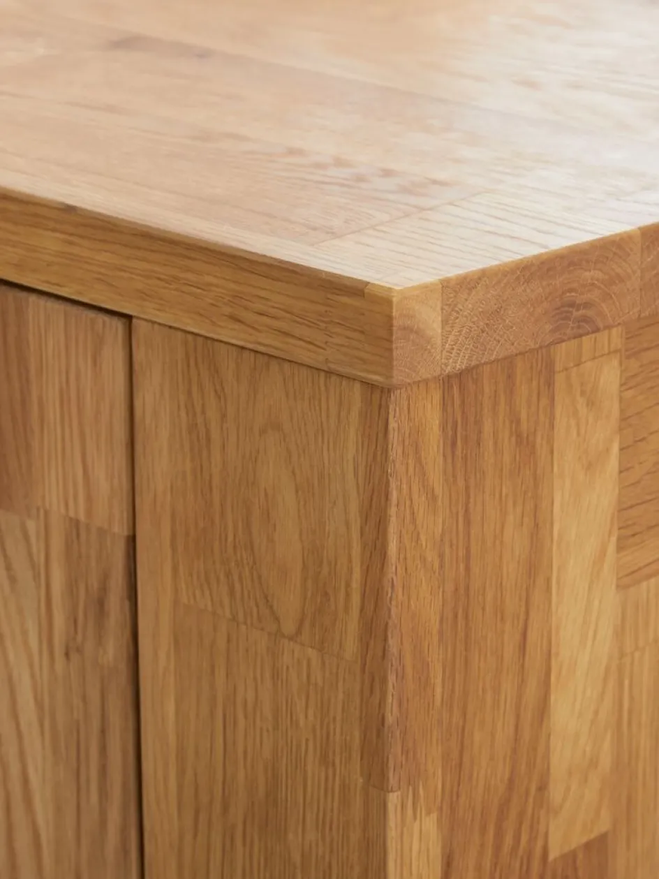 OLDEMeuble TV OLDE 150 cm 2 portes 1 étagère chêne naturel-Royal Oak Outlet