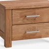 OLLERUPTable de nuit OLLERUP 2 tiroirs chêne naturel-Royal Oak Online