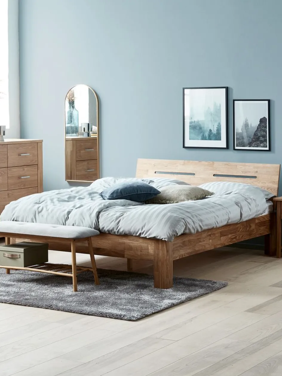 OLSKERCadre de lit OLSKER 140x190-Royal Oak Outlet