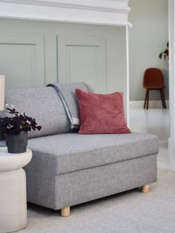 OLSTRUPCanapé convertible OLSTRUP 1,5 places tissu gris-JYSK Sale