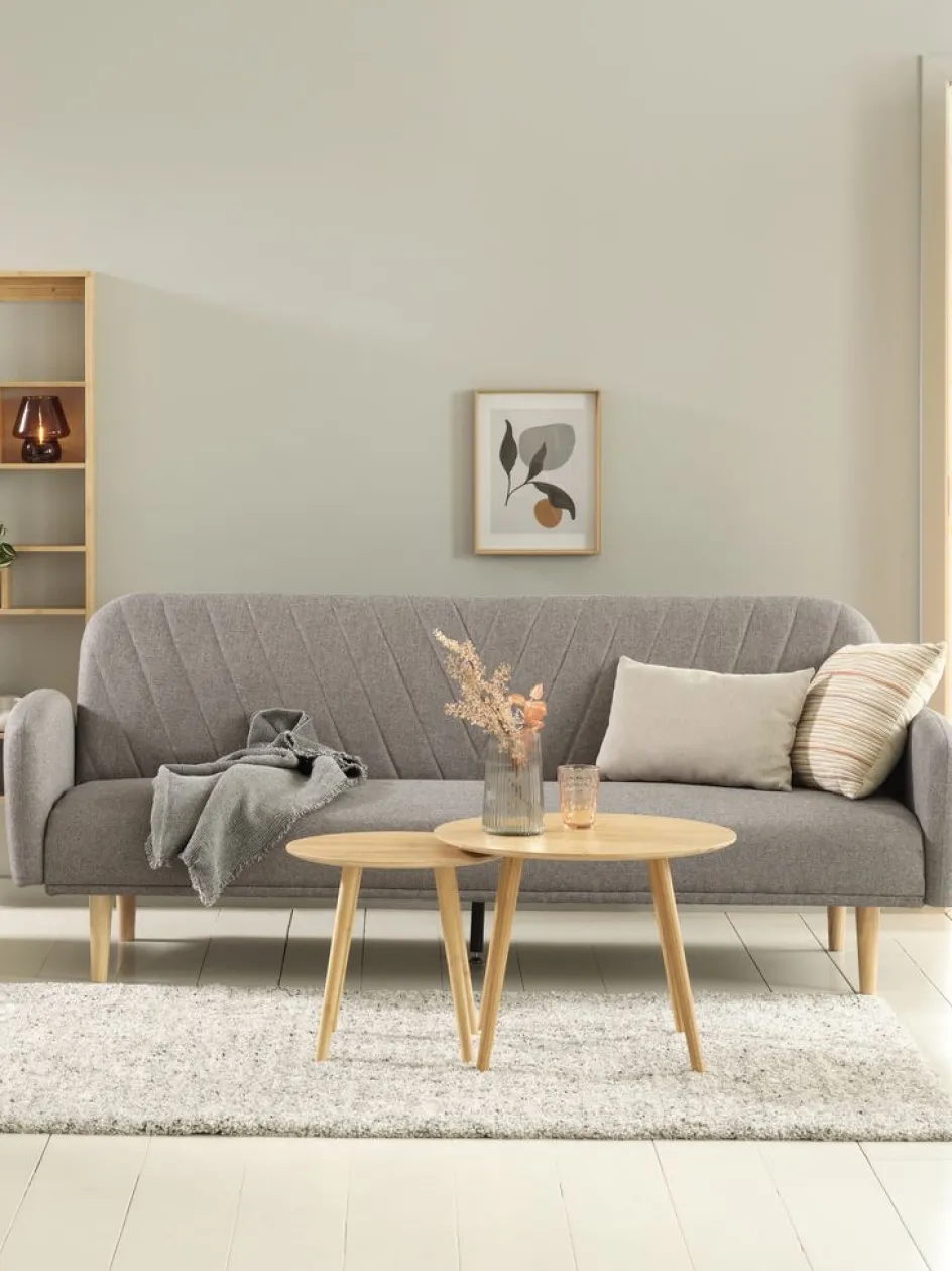 PARADISCanapé convertible PARADIS tissu /coloris chêne-JYSK Clearance