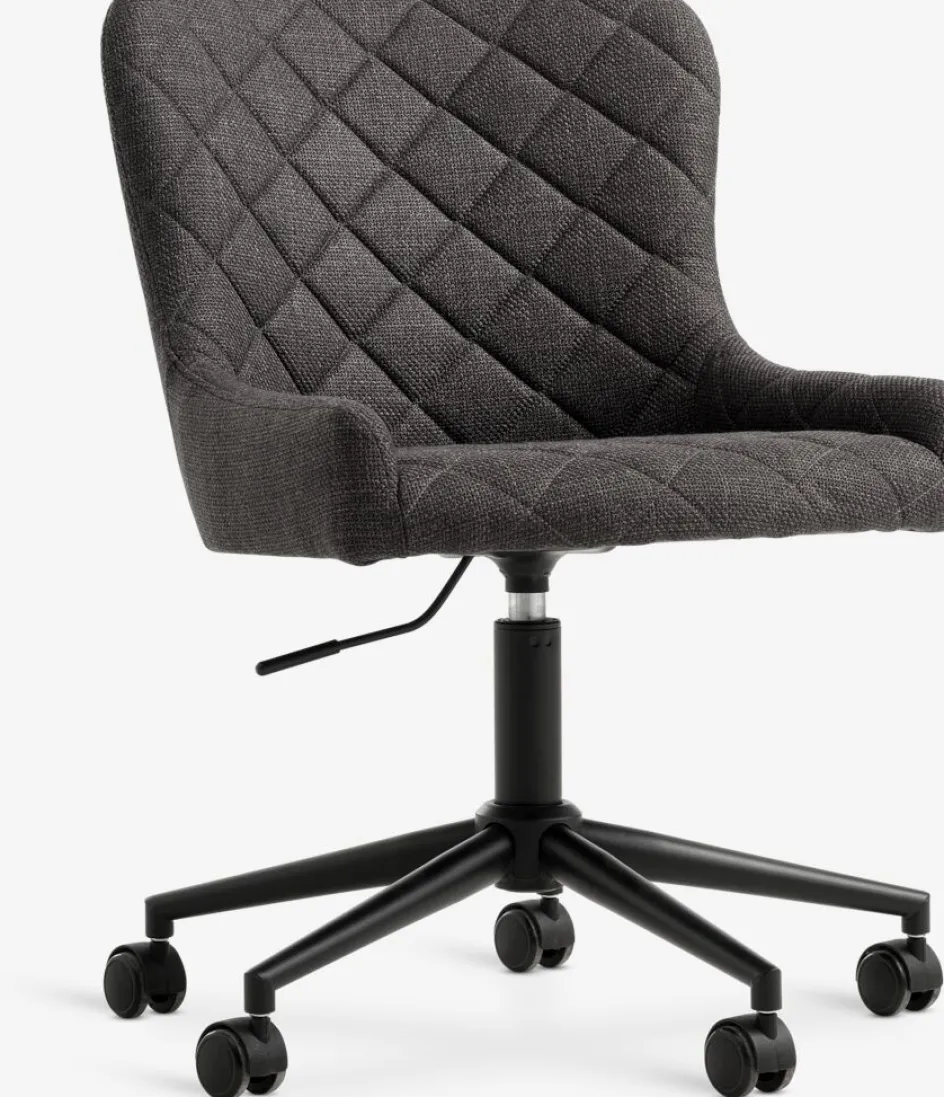 PEBRINGEChaise de bureau PEBRINGE tissu gris foncé/noir-JYSK Discount