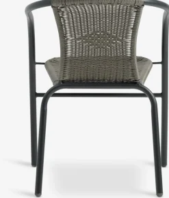 RADSTRUP + GRENAARADSTRUP Ø60 table noir + 2 GRENAA chaises gris-JYSK Discount