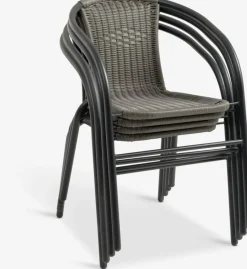 RADSTRUP + GRENAARADSTRUP Ø60 table noir + 2 GRENAA chaises gris-JYSK Discount