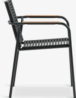 RANGSTRUP + NABERANGSTRUP Ø130 table naturel/noir + 4 NABE chaises noir-JUTLANDIA