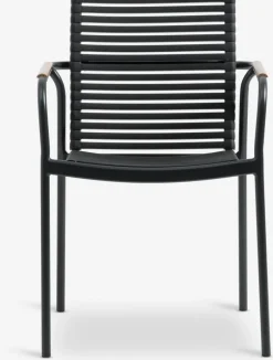 RANGSTRUP + NABERANGSTRUP Ø130 table naturel/noir + 4 NABE chaises noir-JUTLANDIA