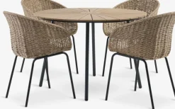RANGSTRUP + TUERNERANGSTRUP Ø110 table + TUERNE chaises naturel-JYSK Clearance