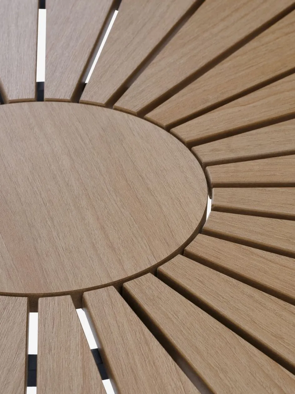 RANGSTRUPTable de jardin RANGSTRUP Ø110 naturel/noir-JUTLANDIA Clearance