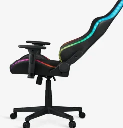 RANUMChaise gaming RANUM a/LED noir/noir-JYSK New