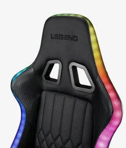 RANUMChaise gaming RANUM a/LED noir/noir-JYSK New