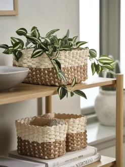 RASMUSSENLot de paniers RASMUSSEN l19/12xL26/18xH12 pcs/lot naturel-JYSK Clearance