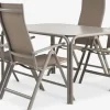 RAUMA + HURDALRAUMA L140 table + 4 HURDAL chaises sable foncé-JYSK Outlet