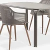 RAUMA + VANTORERAUMA L140 table + 4 VANTORE chaises sable foncé-JYSK Sale