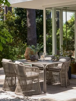 RAUMATable de jardin RAUMA l90xL140 sable foncé-JYSK Hot