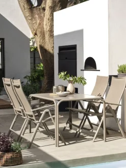 RAUMATable de jardin RAUMA l90xL140 sable foncé-JYSK Hot