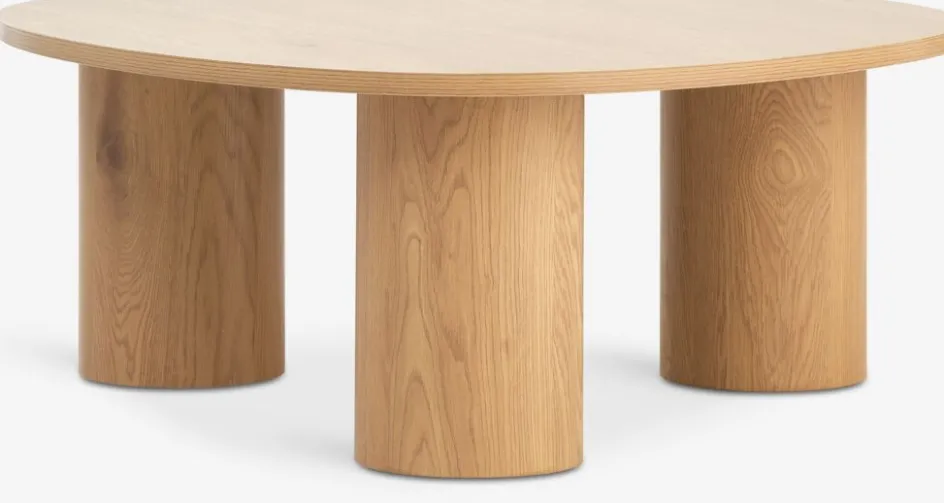 RAVNSBJERGTable basse RAVNSBJERG 90x90 coloris chêne chaud-JYSK Clearance