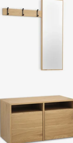 RAVSTEDMeuble d'entrée RAVSTED a/miroir 2 tiroirs coloris chêne ch.-JYSK Online