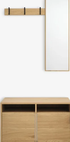 RAVSTEDMeuble d'entrée RAVSTED a/miroir 2 tiroirs coloris chêne ch.-JYSK Online
