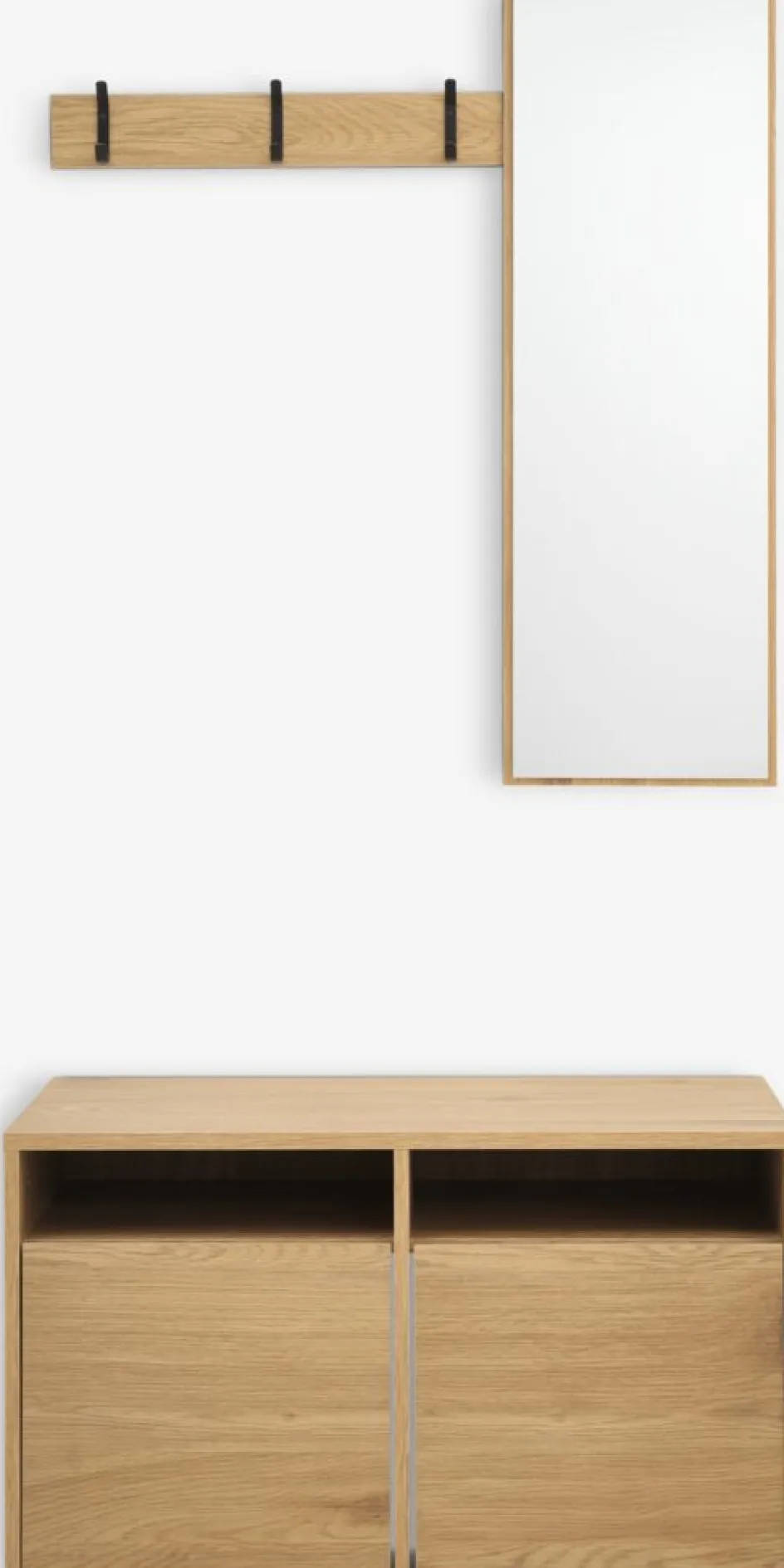 RAVSTEDMeuble d'entrée RAVSTED a/miroir 2 tiroirs coloris chêne ch.-JYSK Online