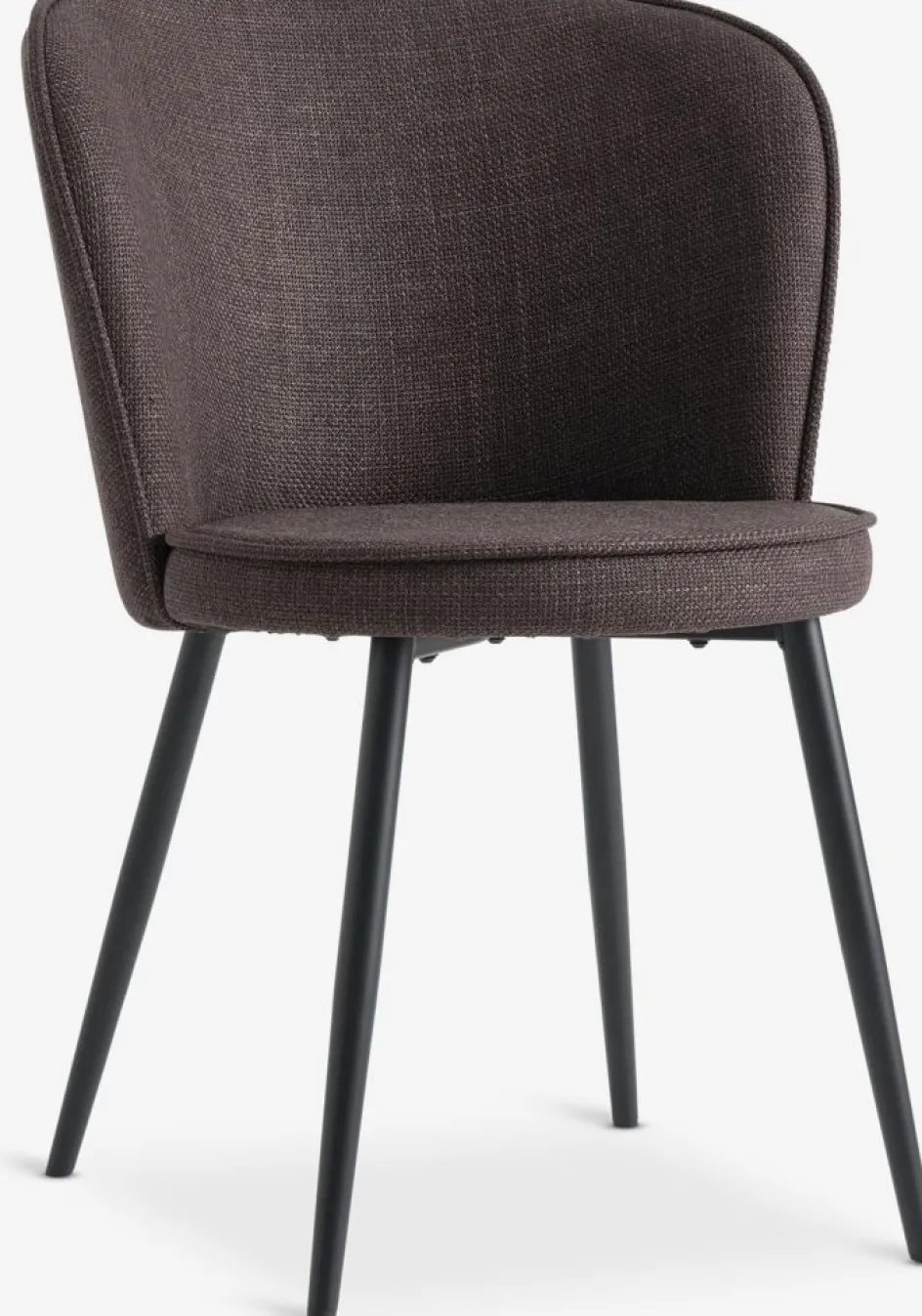 RISSKOVChaise RISSKOV tissu /noir-JYSK New