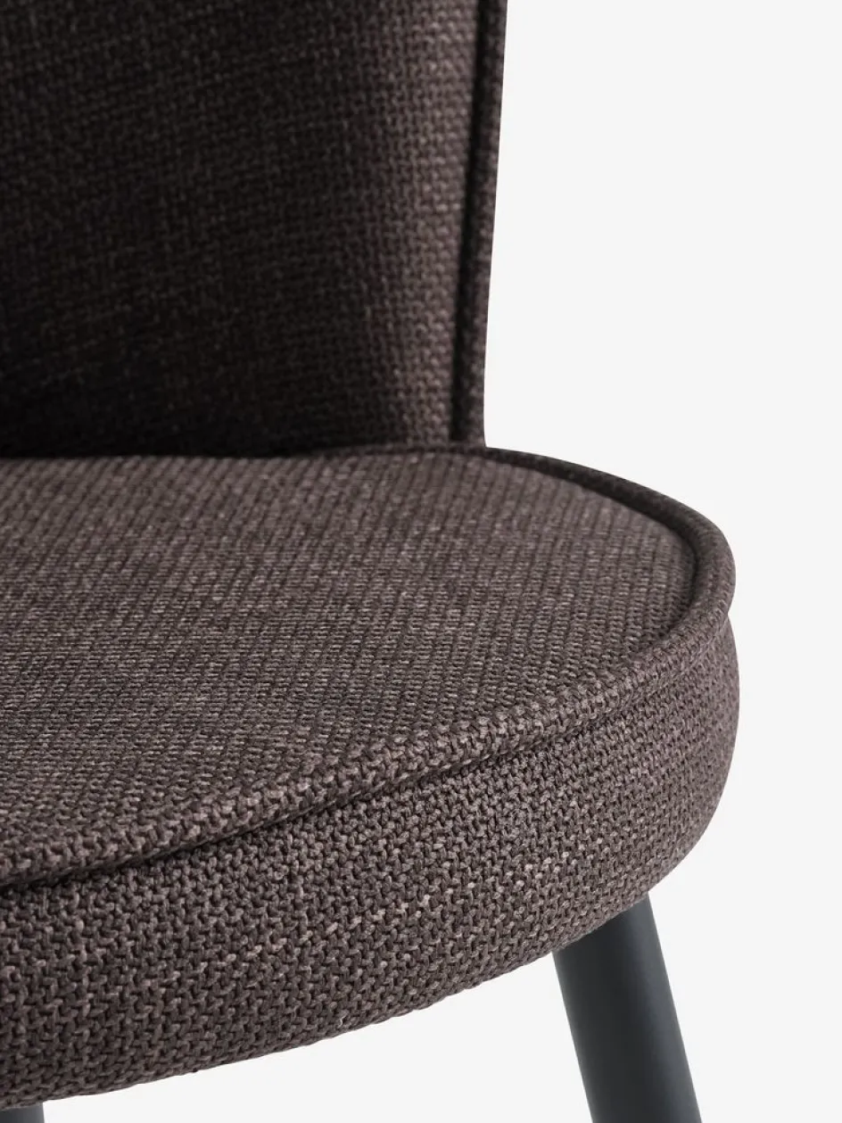 RISSKOVChaise RISSKOV tissu /noir-JYSK New