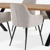 ROSLEV + PURHUSROSLEV L200 table chêne nat. + 4 PURHUS chaises blanc cassé-JYSK Best