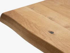 ROSLEVTable ROSLEV 95x200 chêne naturel/noir-Royal Oak New