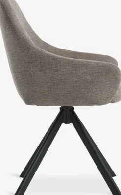 ROSTRUPChaise ROSTRUP pivotante tissu /noir-JYSK Discount