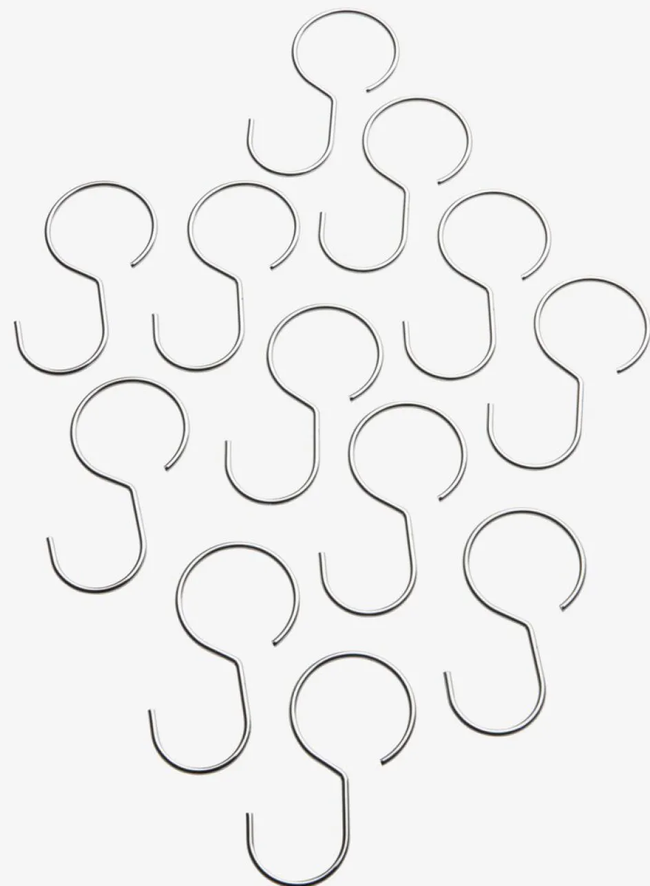 RYDALAnneaux de rideau de douche RYDAL 12 pcs/pqt métal-JYSK New