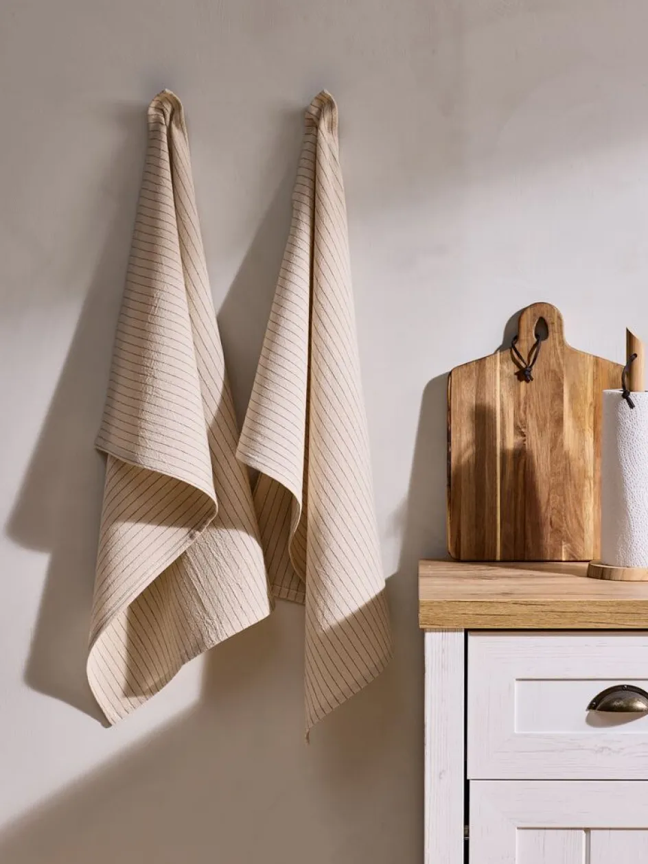 RYLLIKTorchon RYLLIK 50x70 naturel 2pcs/pqt-JYSK Outlet