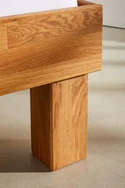 SAGEBYCadre de lit SAGEBY 140x200 chêne naturel-Royal Oak New