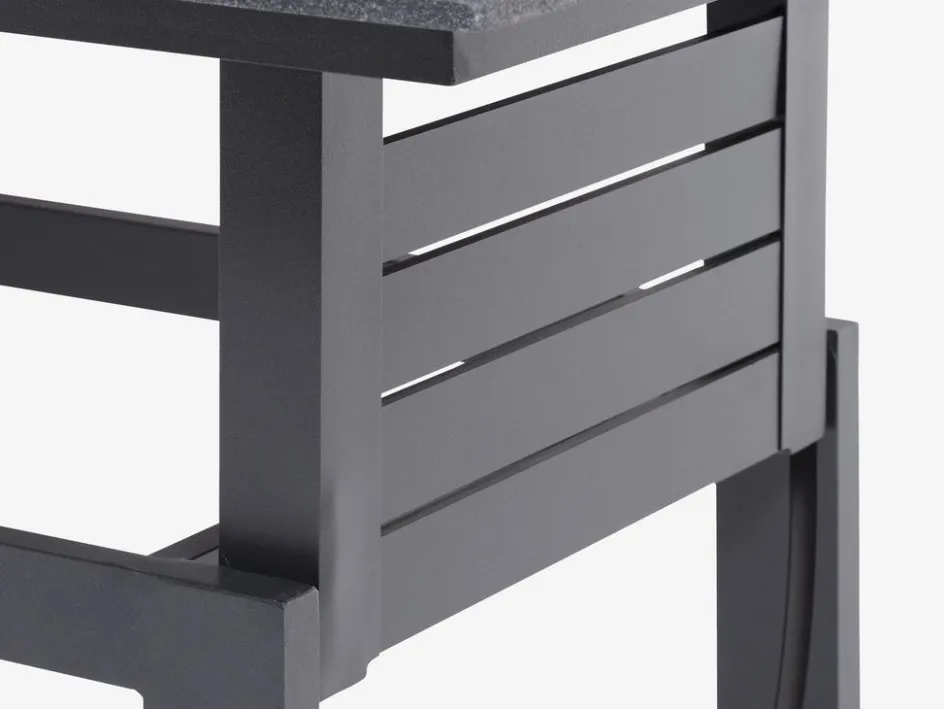 SALTENEnsemble lounge SALTEN 5personnes à séchage rapide noir-JUTLANDIA Online