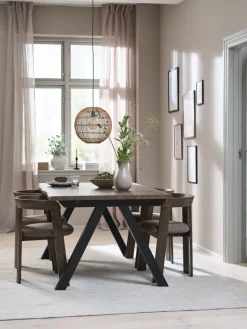 SANDBY + BOVRUPSANDBY L160 table chêne foncé + 4 BOVRUP chaises ch. f./brun-JYSK Hot